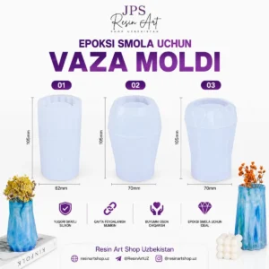 Epoksi smola uchun vaza moldi